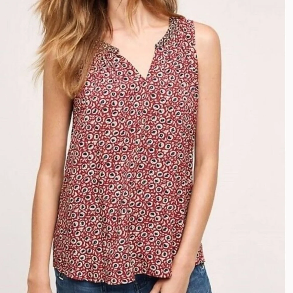 Anthropologie Patchwork Tank Top
Blouse Floral Mixed Print - Picture 2 of 8